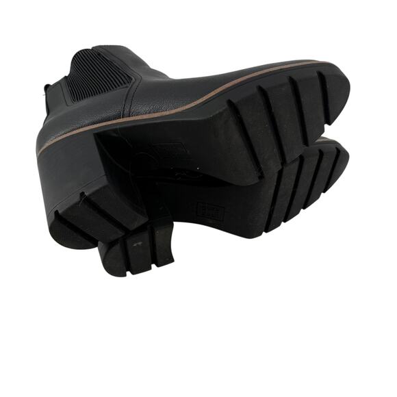 Naturalizer Ankle Boots Madalynn Gore Black Lugged Womens Size 10 Pull On Bootie - Picture 10 of 12